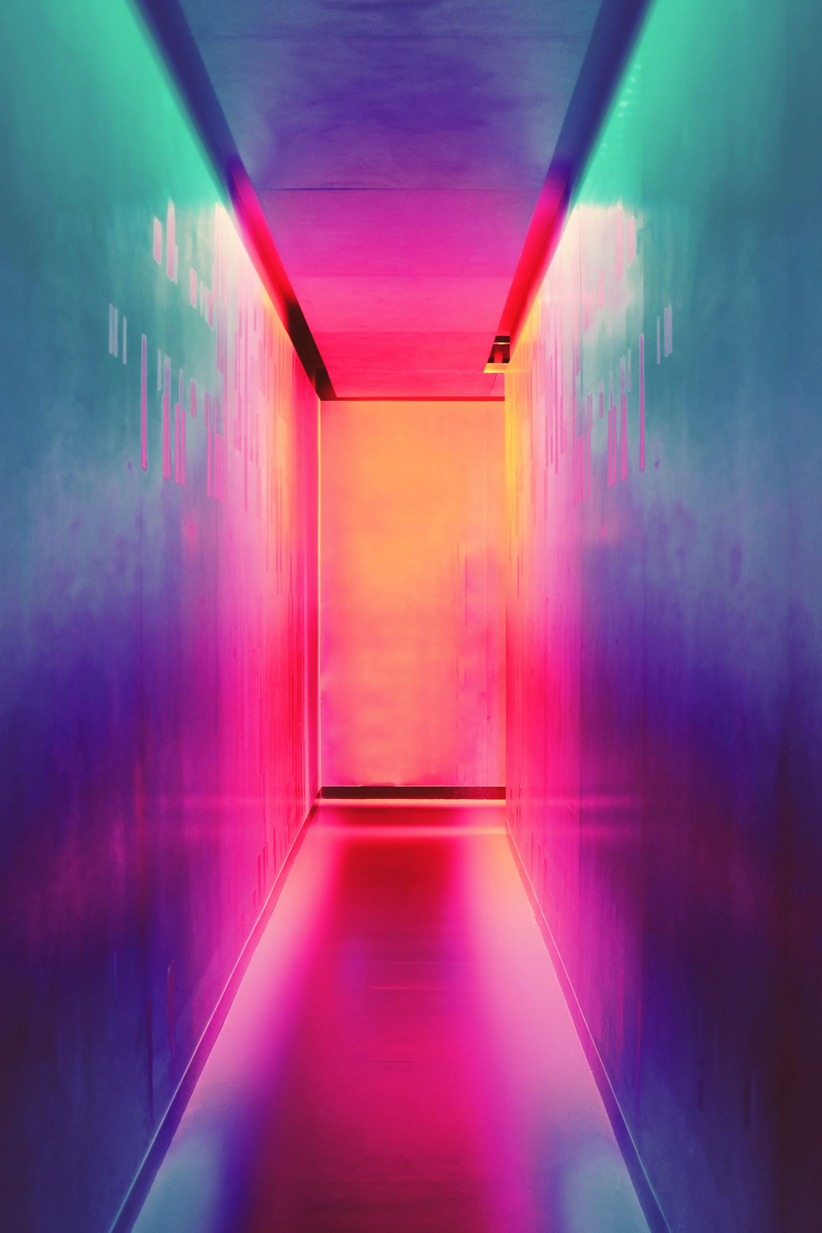 A colourful hallway. Photo by Efe Kurnaz on Unsplash